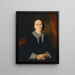 Ritratto di una donna Elizabeth Collins - Joseph Backler — quadro incorniciato alla parete