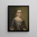 Ritratto di Abigail Gowen - Joseph Badger — quadro incorniciato alla parete