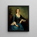 Ritratto di Sarah Larrabee Even - Joseph Badger — quadro incorniciato alla parete
