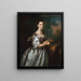 Mme Samuel Cutts - Joseph Blackburn — quadro incorniciato alla parete