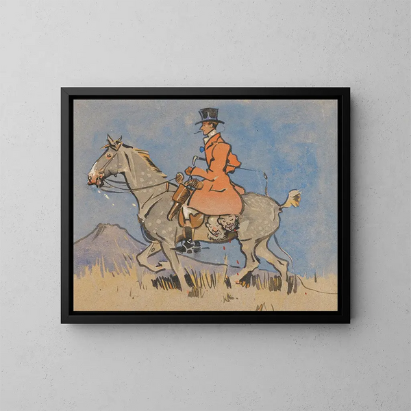 Come Crawhall ha rappresentato un amico durante la guerra dei Boeri - Joseph Crawhall — quadro incorniciato alla parete