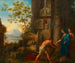 Teseo trova la spada del padre Egeo sotto la roccia - Joseph Dorffmeister — vista dell’opera