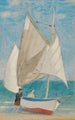 Un bateau de pêche - Joseph Edward Southall — vista dell’opera