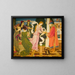 La Beauté riceve la rosa bianca da suo padre - Joseph Edward Southall — quadro incorniciato alla parete