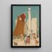 Calais - Joseph Edward Southall — quadro incorniciato alla parete