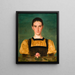 Ritratto di Anne Elizabeth Baker 1859-1947 - Joseph Edward Southall — quadro incorniciato alla parete