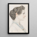Portrait d'une dame de profil - Joseph Edward Southall — quadro incorniciato alla parete