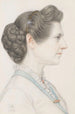 Portrait d'une dame de profil - Joseph Edward Southall — vista dell’opera