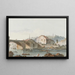 Vista di un ponte, Friburgo - Joseph Emmanuel Curty — quadro incorniciato alla parete