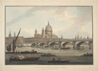 Joseph Farington - A View of Blackfriars Bridge and St Pauls Cathedral.webp