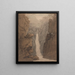 Cascata nel Lake District - Joseph Farington — quadro incorniciato alla parete