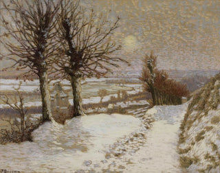 Joseph Flix Bouchor - Paysage soleil et neige.webp