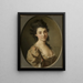 Ritratto di una dama - Joseph Friedrich August Darbes — quadro incorniciato alla parete