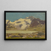 Paesaggio alpino con lago - Joseph Geisser — quadro incorniciato alla parete