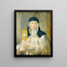Santa Caterina con ostensorio - Joseph Hasslwander — quadro incorniciato alla parete