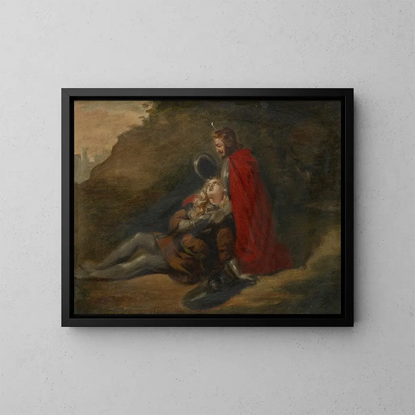 Guerriero morente - Joseph Hasslwander — quadro incorniciato alla parete