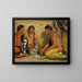 Fabrication de la medicina a base di erba dolce, cerimonia blackfoot - Joseph Henry Sharp — quadro incorniciato alla parete