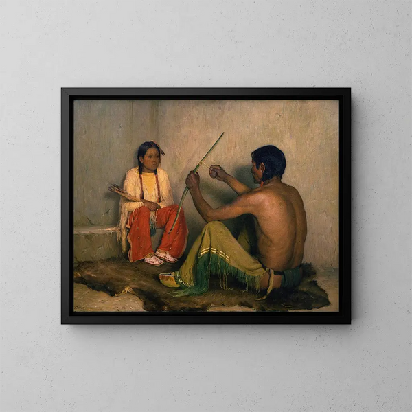L'arc brisé - Joseph Henry Sharp — quadro incorniciato alla parete