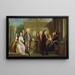 Una conversazione di famiglia - Joseph Highmore — quadro incorniciato alla parete