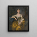 Ritratto della signora Baldwin - Joseph Highmore — quadro incorniciato alla parete