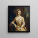 Ritratto di una dama - Joseph Highmore — quadro incorniciato alla parete