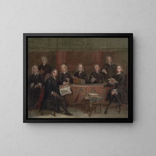 Studio per un ritratto di gruppo - Joseph Highmore — quadro incorniciato alla parete