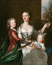 L'épouse de l'artiste Susanna, son fils Anthony et sa fille Susanna - Joseph Highmore — vista dell’opera
