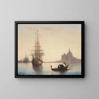 Venezia - Joseph Hippolyte Aussandon — quadro incorniciato alla parete