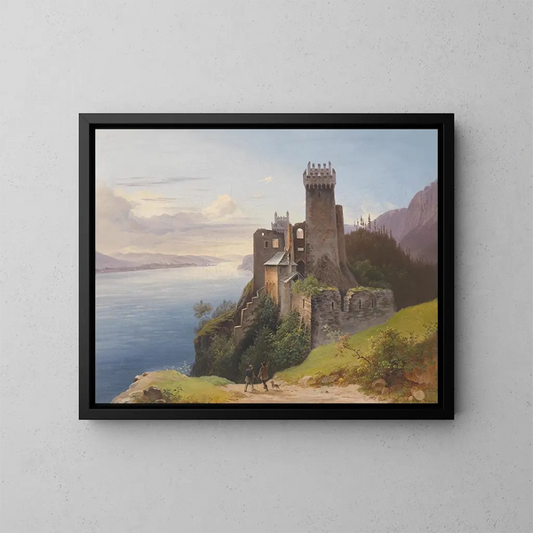 Ruine Weitenegg - Joseph Holzer — quadro incorniciato alla parete