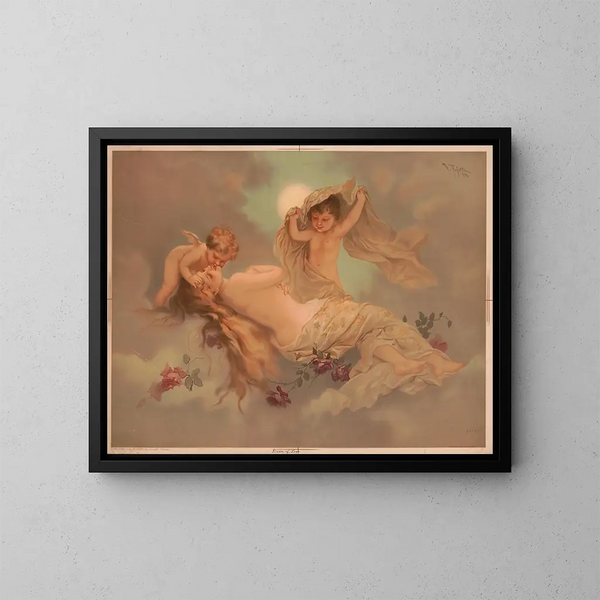 Sogno d'amore - Joseph Hoover — quadro incorniciato alla parete