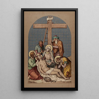 Joseph Hussenot - XIII Jsus est dpos de sa croix et remis.webp
