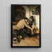 I giocatori di carte - Joseph Knilling — quadro incorniciato alla parete