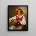 La fille aux fleurs - Joseph Lavos — quadro incorniciato alla parete