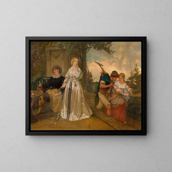Un contrasto - Joseph Lies — quadro incorniciato alla parete