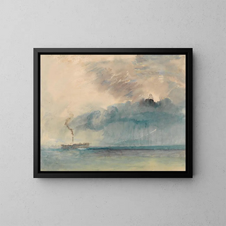 Joseph Mallord William Turner - A Paddlesteamer in a Storm.webp