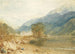 Una vista dal castello di Saint-Michel Bonneville Savoia dalle rive del fiume Arve - Joseph Mallord William Turner — vista dell’opera