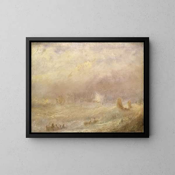 Una vista di Deal - Joseph Mallord William Turner — quadro incorniciato alla parete