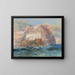 Gênes vista sul mare con la chiesa di Santa Maria Assunta a Carignano - Joseph Mallord William Turner — quadro incorniciato alla parete
