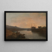 Château de Harlech depuis le ferry de Tygwyn, crépuscule d'une soirée d'été - Joseph Mallord William Turner — quadro incorniciato alla parete