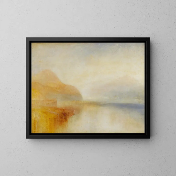 Il porto di Inverary, Loch Fyne, al mattino - Joseph Mallord William Turner — quadro incorniciato alla parete