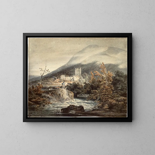 Abbaye de Llanthony, Monmouthshire - Joseph Mallord William Turner — quadro incorniciato alla parete