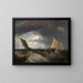 Il confluenza del Tamigi e del Medway - Joseph Mallord William Turner — quadro incorniciato alla parete