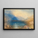 Il lago di Zugo - Joseph Mallord William Turner — quadro incorniciato alla parete