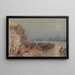 Tramonto a Tours guardando indietro - Joseph Mallord William Turner — quadro incorniciato alla parete