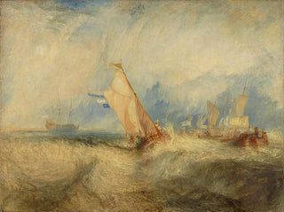 Van Tromp si appresta a piacere ai suoi padroni - Joseph Mallord William Turner — vista dell’opera