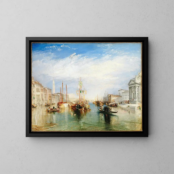 Venezia dal portale della Madonna della Salute - Joseph Mallord William Turner — quadro incorniciato alla parete