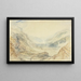 Vista nel passo del San Gottardo, Svizzera - Joseph Mallord William Turner — quadro incorniciato alla parete