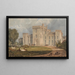 Vista di Hampton Court Hertfordshire da nord-ovest - Joseph Mallord William Turner — quadro incorniciato alla parete