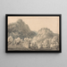 Cascata di Lodore, Cumberland - Joseph Mallord William Turner — quadro incorniciato alla parete