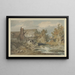 Mulino ad acqua vicino a un ruscello - Joseph Mallord William Turner — quadro incorniciato alla parete